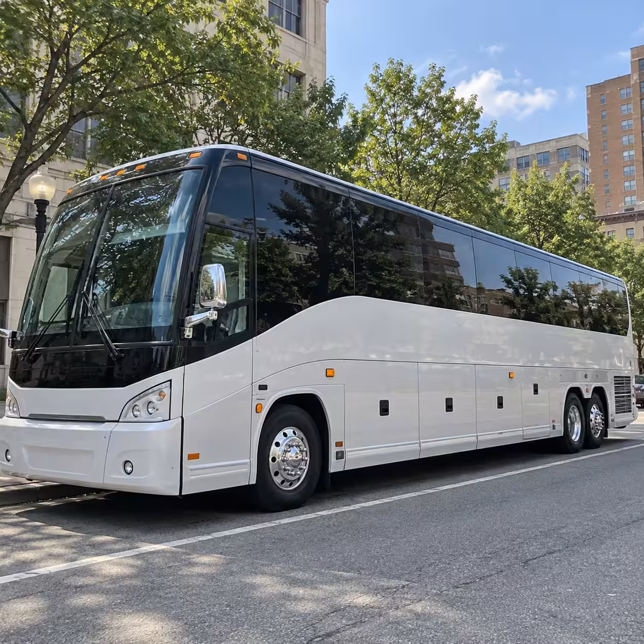 multi stop prom charter bus rentals across alexandria
